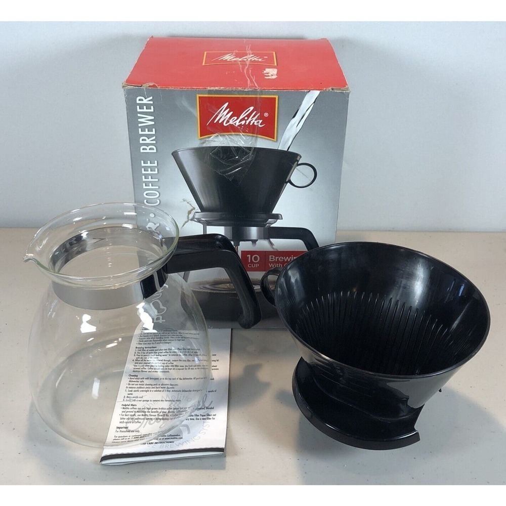 Gourmet 10 Cup Manual Coffeemaker Melitta NOB